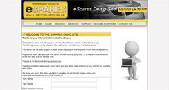 Desktop Screenshot of demo.espares.co.nz