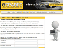 Tablet Screenshot of demo.espares.co.nz